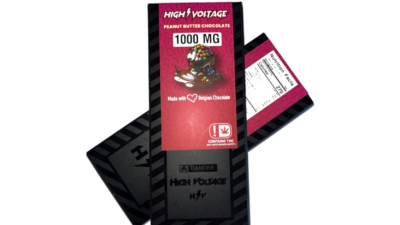 High Voltage thc chocolate bar padded for crop